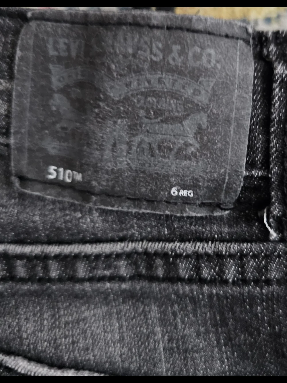 Levi's Black Washed Distressed Kids Jeans